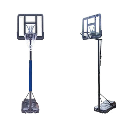 Portable Movable Basketball Hoop Height-Adjustable for Home Teens & Kids Indoor/Outdoor Use Outdoor-Standard Court Equipment