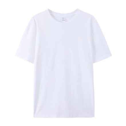 Oem customized tshirt with printed logo large size short sleeves 180g pure cotton tshirt pure cotton short sleeves tshirt