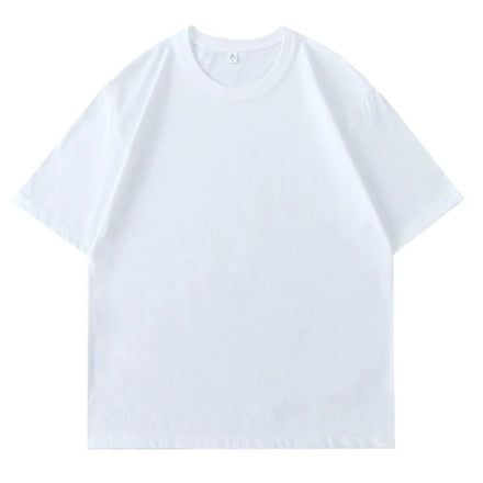 Oem customized cvc summer round neck solid color combed cotton short sleeved t shirt men