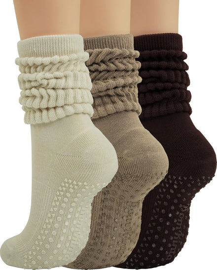 Custom Grip Non-Slip Seamless Plaid Breathable Yoga Socks Crew Ribbed 100% Cotton Stretch Pilates Gym Women Summer Cuff OEM