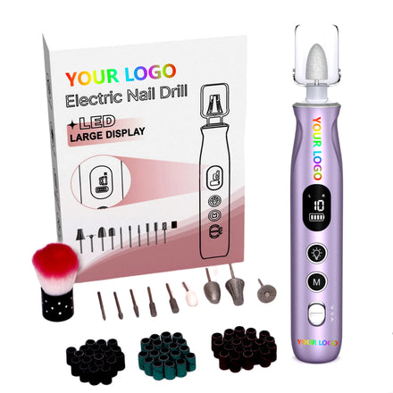 Customize logo Professional Cordless Rechargeable Desktop Portable 45000 Rpm Manicure E File Electric Nail Drill Machine