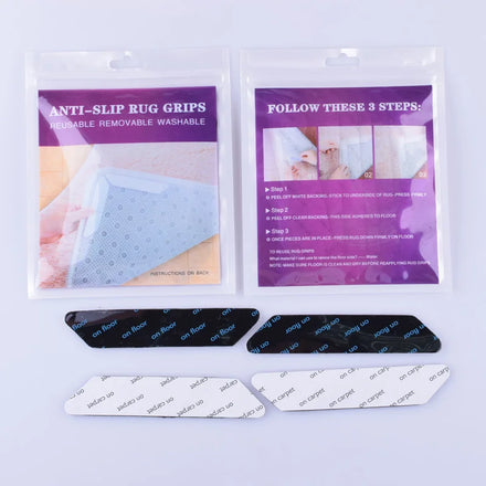 Factory Carpet Non-slip Sticker Reusable Washable Anti Curling Carpet Patch Fixed Stickers Floor Rug Mat Tape Gripper Corner Pad