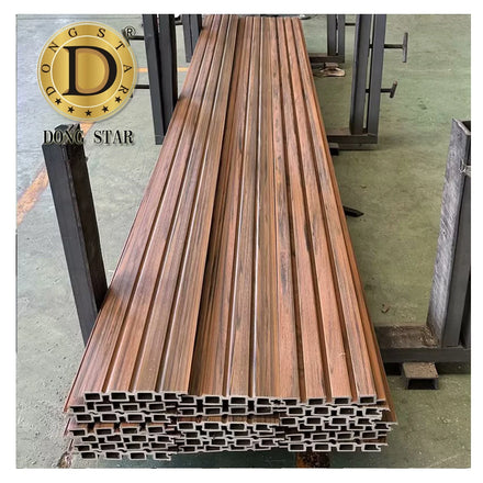 Outdoor Eco-Friendly Capped WPC Cladding Building Exterior Decoration Wood Plastic Composite Wall Panel