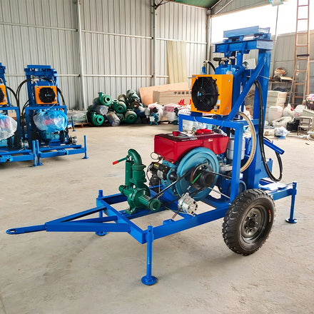 Used Hydraulic Well Drilling Rig Machine Wheel Water Well Drilling Rig Price
