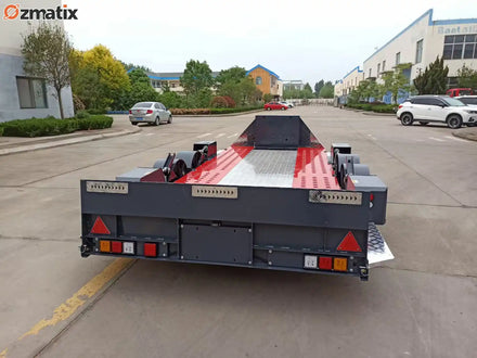 Hydraulic Car Trailer SUV Racer Transporter Low-Profile Tilt Deck Wireless Remote Control Heavy-Duty Towing Motorsport Hauler