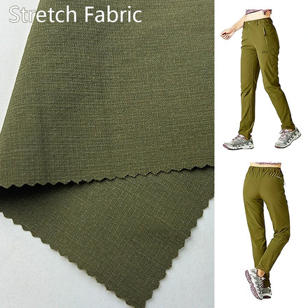 Wholesale Soft Fabric Ripstop Nylon Elastane Fabric Free Sample Nylon Spandex 4 Way Stretch Fabric for Pants