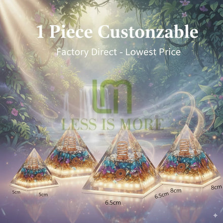 OEM Customizable 60pcs 5cm Polished Orgone Crystal Pyramids Spiritual Energy Healing Meditation Gift Supplier Direct Christmas