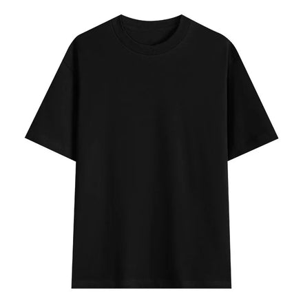 OEM Custom Logo Embroidery Printed Design 220g heavyweight cotton short-sleeved slightly dropped shoulder T-shirt