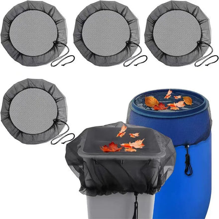 Outdoor Rain Barrel Mesh Mosquito Protection Net Cover for Rain Water Collection Easily Cleaned