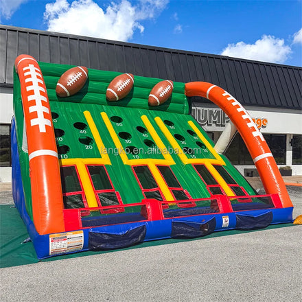 Durable PVC Inflatable Football Throwing Game Large Carnival Sports Toy | Backyard School Outdoor Football Toss Target