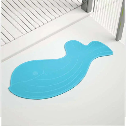 Luxury Plastic Dolphin Tub Bathroom Blue Thin Custom Absorbent Waterproof Non Slip Bath Mat