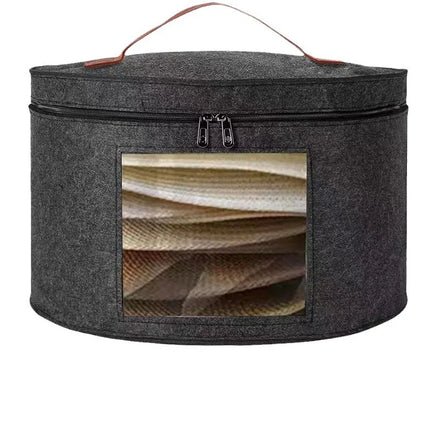 Foldable Modern Design Women's Travel Hat Storage Box Stackable Closet Organizer Bag Container for Brim Caps & Brimmed Hats