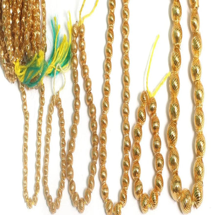 Luxury Gilded Gold Glass Beads - Premium 24K Gold Foil Finished Hand-Blown Jewelry Beads