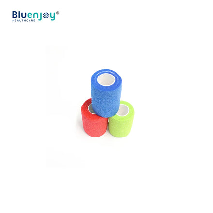 BLUENJOY 7.5cm*4.5m Self Adhesive CE Certified Class I Medical Tape Vet Wrap for First Aid Sports Protection Wrist Sprains