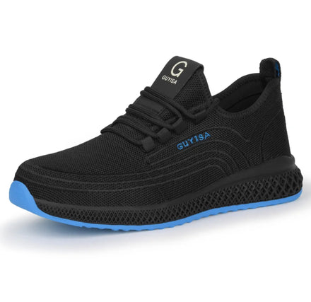 GUYISA New Fashion Wear-resistant Fashion Men's Oversized Steel Toe Blue Safety Shoes for Men