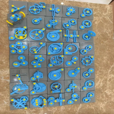 40-Piece 3D Printed PETG Gear Models (80x80mm) for Science Teaching & Educational Use-YASIN Brand