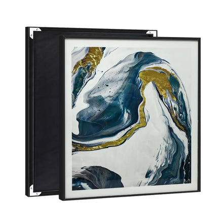 Hotel Art Project Hanging Murals Abstract Interior Corridor UV Print Square Canvas Wall Art Frame Crystal Home Decoration