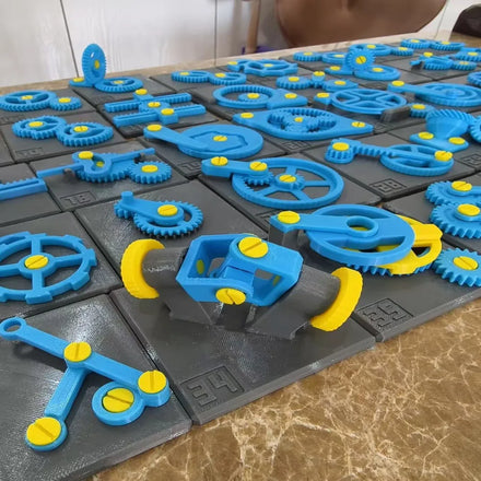 3D Mechanical Structure Gear Creative Model Combination Children's Educational 3D Printing Models PETG Material 80x80mm 40