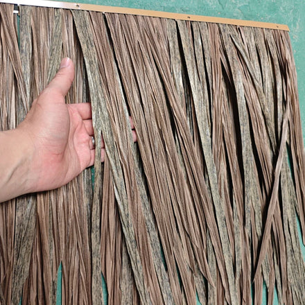 Long Lifespan Durable & Eco-Friendly Plastic Artificial Straw Synthetic Thatch for Garden Umbrellas