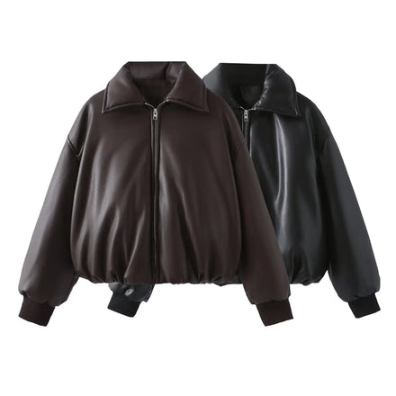 2026 Spring New EU/US Style Solid-Color Viral Hot-Selling Thickened Warm Short Cotton-Padded Coat