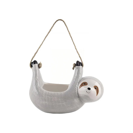 Durable Terracotta Ceramic Hanging Planter Glazed Finish American Style Desktop Indoor Decoration Gift with Irregular Pattern