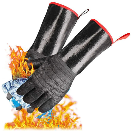 Cotton Oven-Heat Resistant Long Sleeve Neoprene Gloves Grill Waterproof Fireproof Oil-Resistant