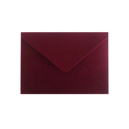DIY Luxury Dark Red A7 Velvet Envelopes Burgundy Navy Blue Pink for Wedding Invitations 5x7 Cards 15 Years Quinceanera Sweet 16