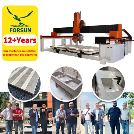 33% Discount Circular cutting machine marble stone cutting Porcelain Tile Slabs Water Jet Cutter 5 axis bridge cutting machine