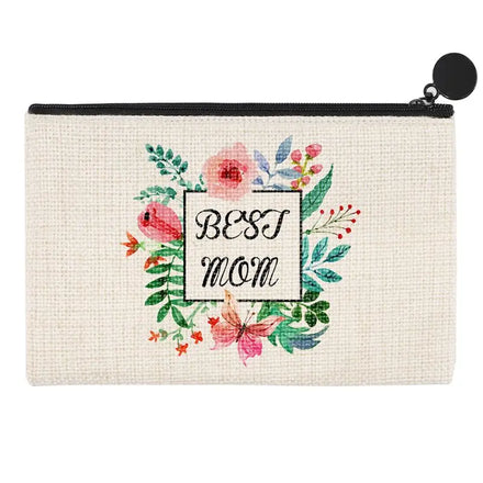 Factory Wholesale Premium Eco-Friendly Ladies Sublimation Zipper Large Capacity Cosmetic Makeup Bags