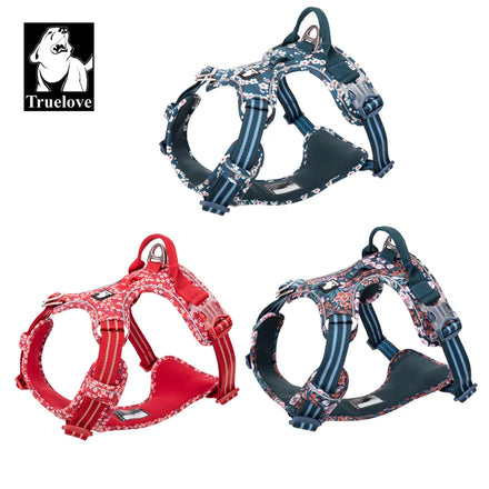 Truelove Wholesale Luxury Escape Proof Reflective Large Dog Harness Anti Pull Lightweight Cotton Soft Outdoor Pet Walking Vest