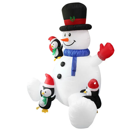 Wholesale 7.87ft Outdoor Decoration Led Lights Us Christmas Snowman Inflatable