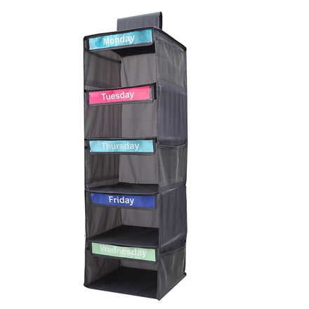 Multi-Layer Wardrobe Hanging Storage Non-Woven Transparent Window PVC Door Foldable Functional Locker Hook Clothes Shoes Storage