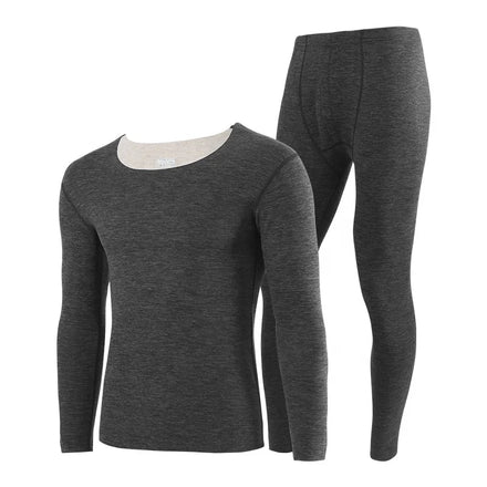 Men's Women's Winter Warm Thick Heated Soft Elastic Crew Neck Long Sleeve Thermal Underwear Set Breathable Eco-Friendly Seamless