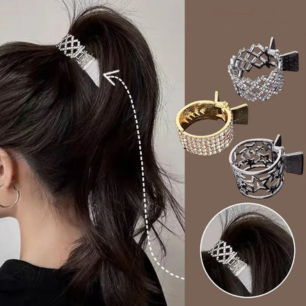 European and American Retro Alloy Five-Pointed Star Hair Claw Horsetail Clip Hair Curler Hair Claws