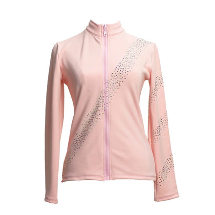 OEM/ODM Name Customize Artistic Gymnastics Outerwear Polyester Long Sleeves Dance Slim Jackets