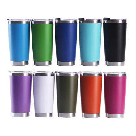 20 oz Travel Mug Stainless Steel Vacuum Insulated Tumblers with Lids and Straw Tumbler Double Wall Coffee Cup