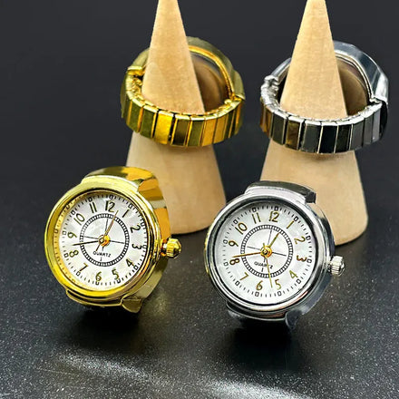 HOVANCI Creative Digital Men Finger Ring Mechanical Students Watch Ring for Girl