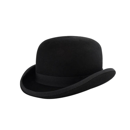 Fashion Round Top Curled Brim Fedora Hat Autumn and Winter Outfoor Warm Winter Hat Customizable Adult Fedora Hat