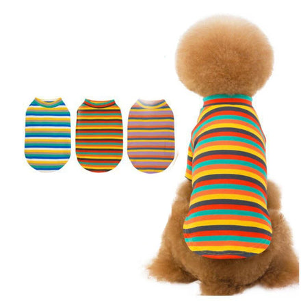 Pet Supplies Spring Summer Simple Custom Stripe Large Dog Shirt