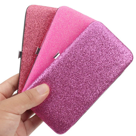 Beauty Tools Case Eyelash Extension Accessories Tweezers Storage Box Lash Tweezers Organizer Glitter Pu Pouch