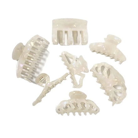 Wholesale Hair Clip White Color Hair Claw Clips for Women Girls