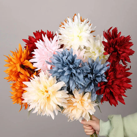 Hot Sale Artificial Flowers Dahlia Flower for Wedding Bouquets Centerpieces Arrangements Party Bridal Bouquet