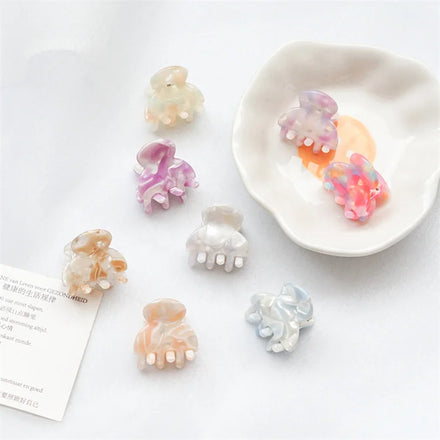 Girls Mini Cute Hairpins Colorful Acetate Cellulose Decorative Hair Clips Merchandise Accessories