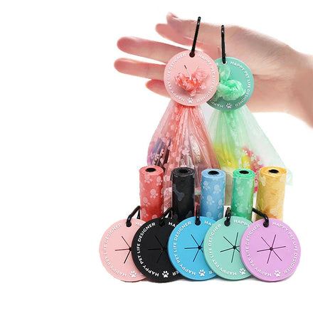 Portable Hands Free Eco Friendly Dog Waste Poop Bag Holder Poop Bag Dog Holder for Dispenser Accessory Clip Carrier