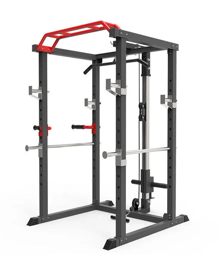 Smith Machine Multifunction Fitness Squat Stand Power Steel Rack Home Gym Equipment Strength Training Weight Lifting Black