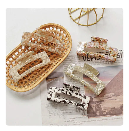 Acetic Acid Plate Clip Simple Girl Temperament Large Hair Clip Back of Head Hairpin