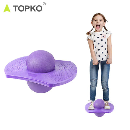 TOPKO Exercise Fitness Bounce Inflatable Ball for Kids Toy Rock Hopper Balance Board Jumping Pogo Ball