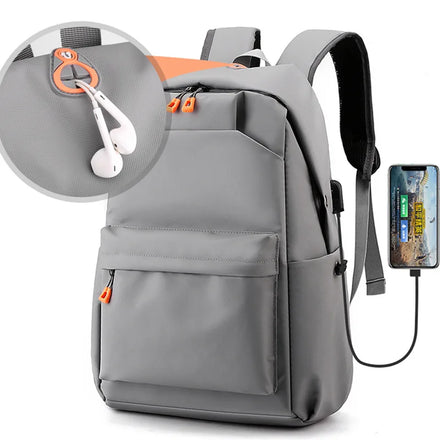 Waterproof Travel Casual Sports Backpack Bags Custom logo Durable Nylon Laptop Backpack With Usb Charging Port