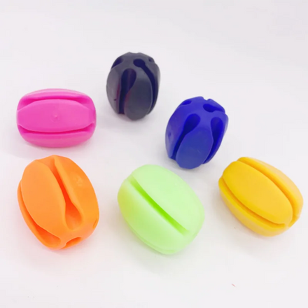 High Elasticity 5 Hole Portable Fishing Rod Tie Holder Pole Fastener Binding Soft Rubber Pullor Belt for River and Lake Use
