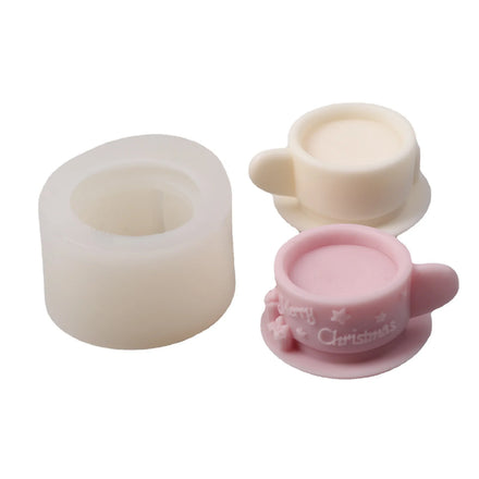 HY Christmas Milk Tea Cup Shape Candle Mold Cup Shape Silicone Mold for Resin